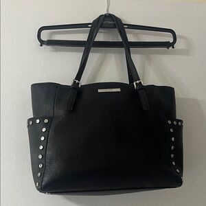 Steve Madden Black Studded Tote Bag
